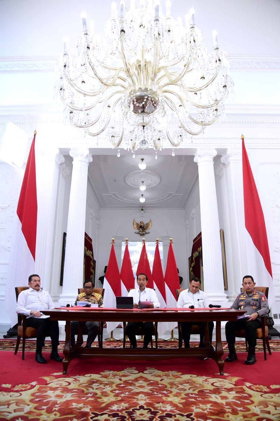 Presiden Jokowi Tegaskan Komitmen Pemerintah Berantas Korupsi Tak Pernah Surut Presiden Jokowi Tegaskan Komitmen Pemerintah Berantas Korupsi Tak Pernah Suruti