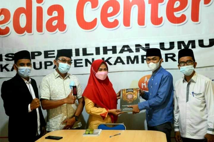 KPU Kampar terima Kunjungan Pengurus Organisasi Sahabat Polri 