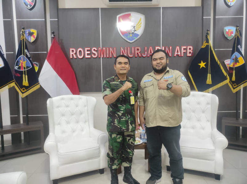Masyarakat Pelestari lingkungan (Mapel) Pekanbaru 'Disambut Hangat' oleh Lanud Roesmin Nurjadin]i