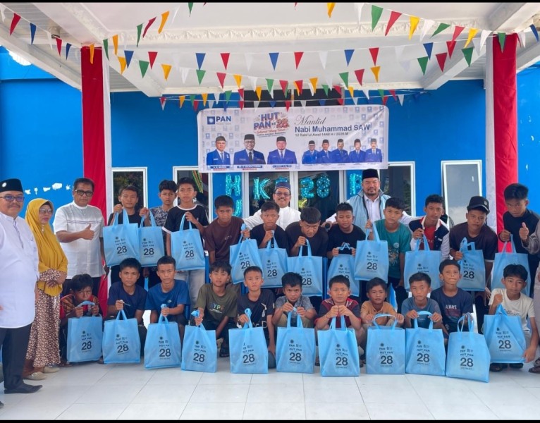  HUT PAN ke-28, DPD PAN Siak Awali dengan Peresmian Mushalla Al-Amanah, Santuni Anak Yatim dan Berbagi untuk Masyarakat  