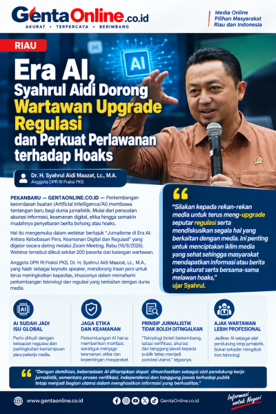 Era AI, Syahrul Aidi Dorong Wartawan Upgrade Regulasi dan Perkuat Perlawanan terhadap Hoaksi