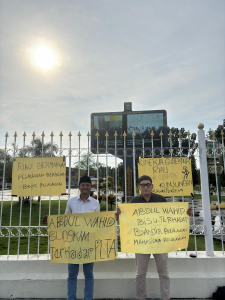 Mahasiswa Pelalawan Kritisi Gubernur Riau Terkait Banjir yang Kian Parahi
