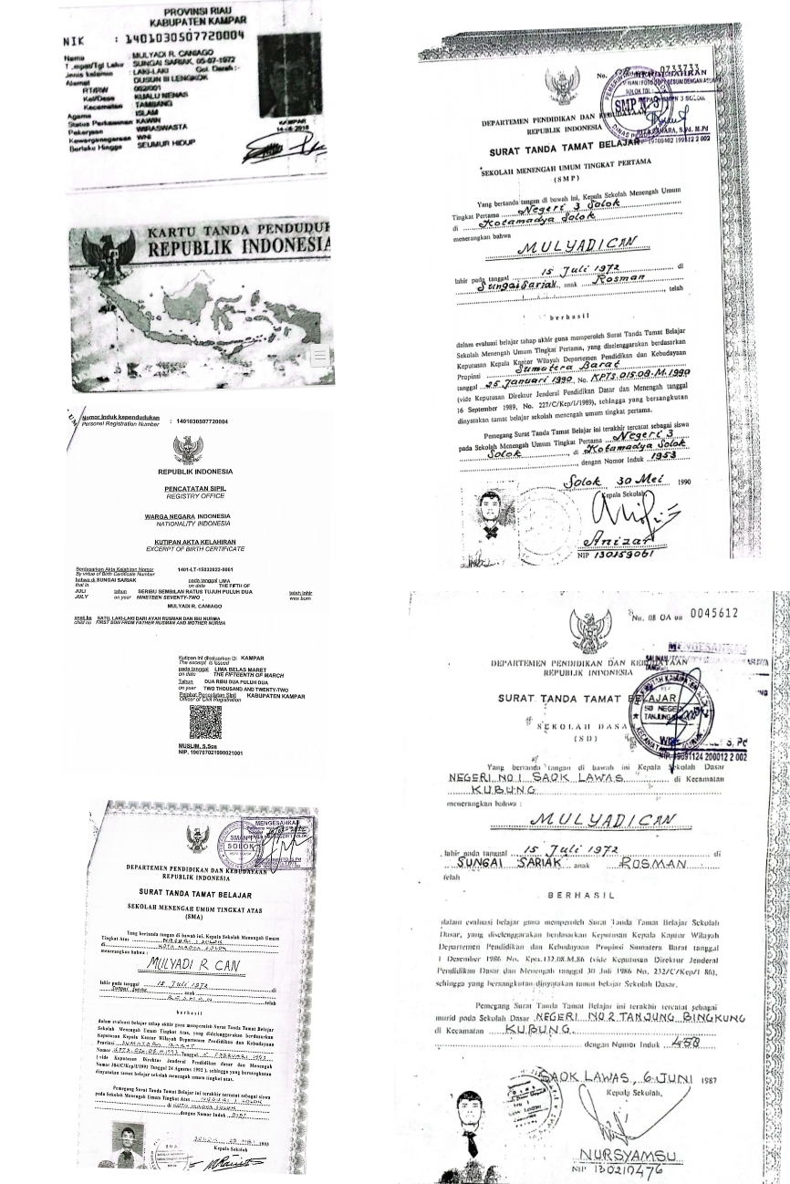 Di Duga Manipulasi Ijazah Palsu Untuk Maju PilKadus III Desa Kualu Nanas. Kecamatan Tambang