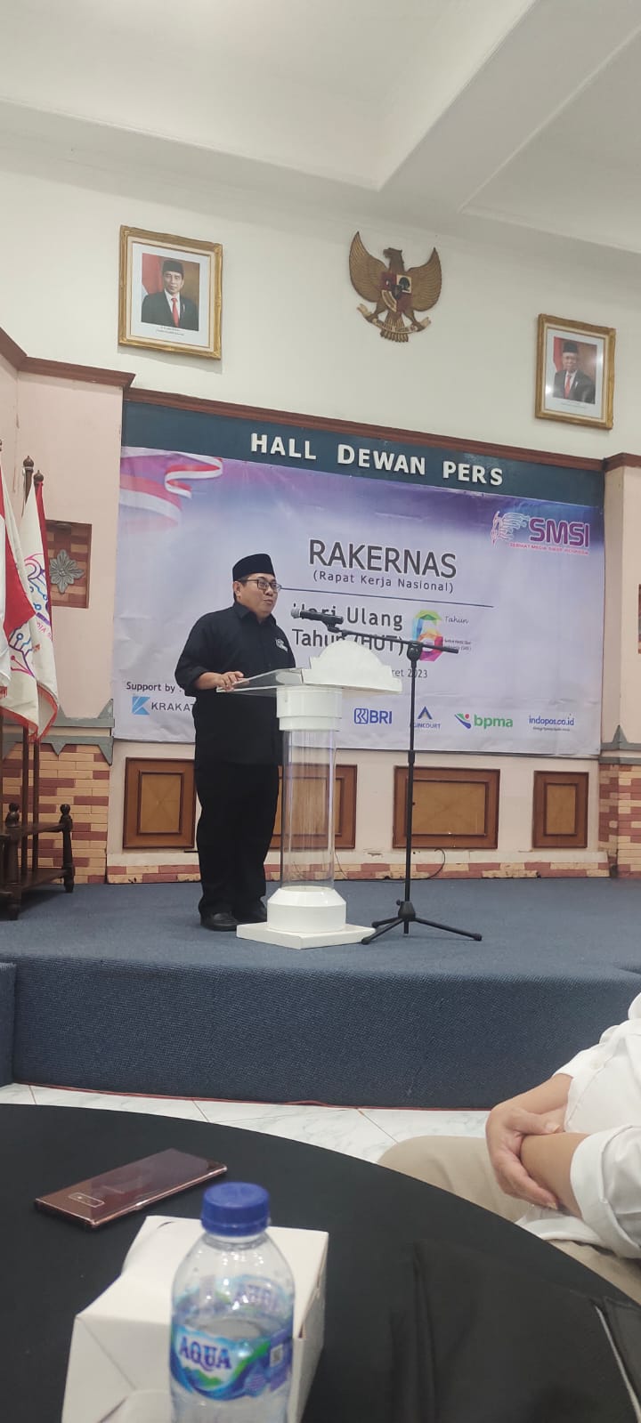 Rakernas SMSI, Firdaus: Media-Media Kecil Punya Hak Tumbuh di Dalam Iklim Demokrasi Rakernas SMSI, Firdaus: Media-Media Kecil Punya Hak Tumbuh di Dalam Iklim Demokrasii