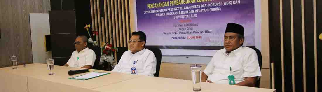 Tindaklanjuti Agenda Reformasi Birokrasi, UNRI Bangun Zona Integritasi