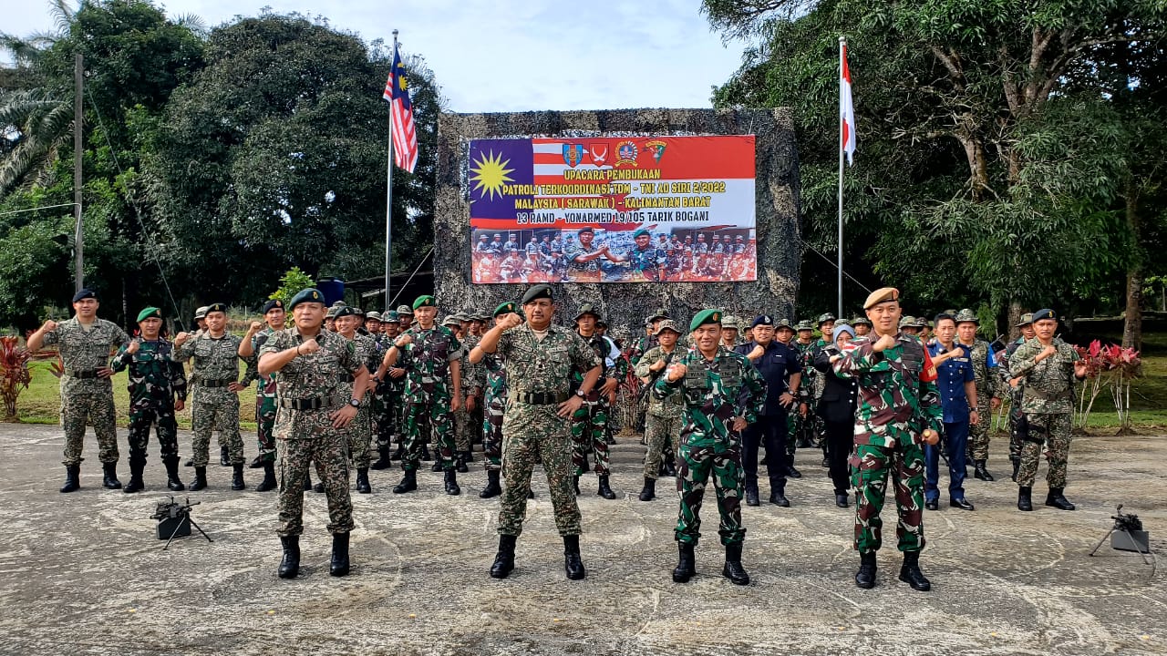Upacara Pembukaan Patroli Terkoordinasi Satgas Pamtas Yonarmed 19/105 Trk Bogani Dan Unit 13 RAMD TD Upacara Pembukaan Patroli Terkoordinasi Satgas Pamtas Yonarmed 19/105 Trk Bogani Dan Unit 13 RAMD TDi
