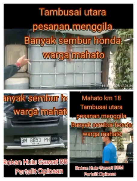 Kapolda Riau Diminta Tindak Tegas Pengusaha Penimbunan BBM Ilegal Kapolda Riau Diminta Tindak Tegas Pengusaha Penimbunan BBM Ilegali