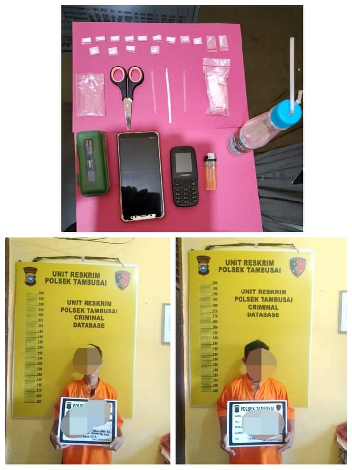 Dua Terduga Pelaku Narkotika Dengan Barang Bukti Sekitar 1.82 Gram Tak Berkutik Pada Personil Polsek Tambusai Dua Terduga Pelaku Narkotika Dengan Barang Bukti Sekitar 1.82 Gram Tak Berkutik Pada Personil Polsek Tambusaii