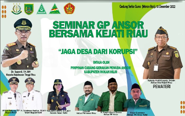 ASISTEN INTELIJEN KEJATI RIAU MENJADI NARASUMBER PADA KEGIATAN SEMINAR JAGA DESA DARI KORUPSI ASISTEN INTELIJEN KEJATI RIAU MENJADI NARASUMBER PADA KEGIATAN SEMINAR JAGA DESA DARI KORUPSIi