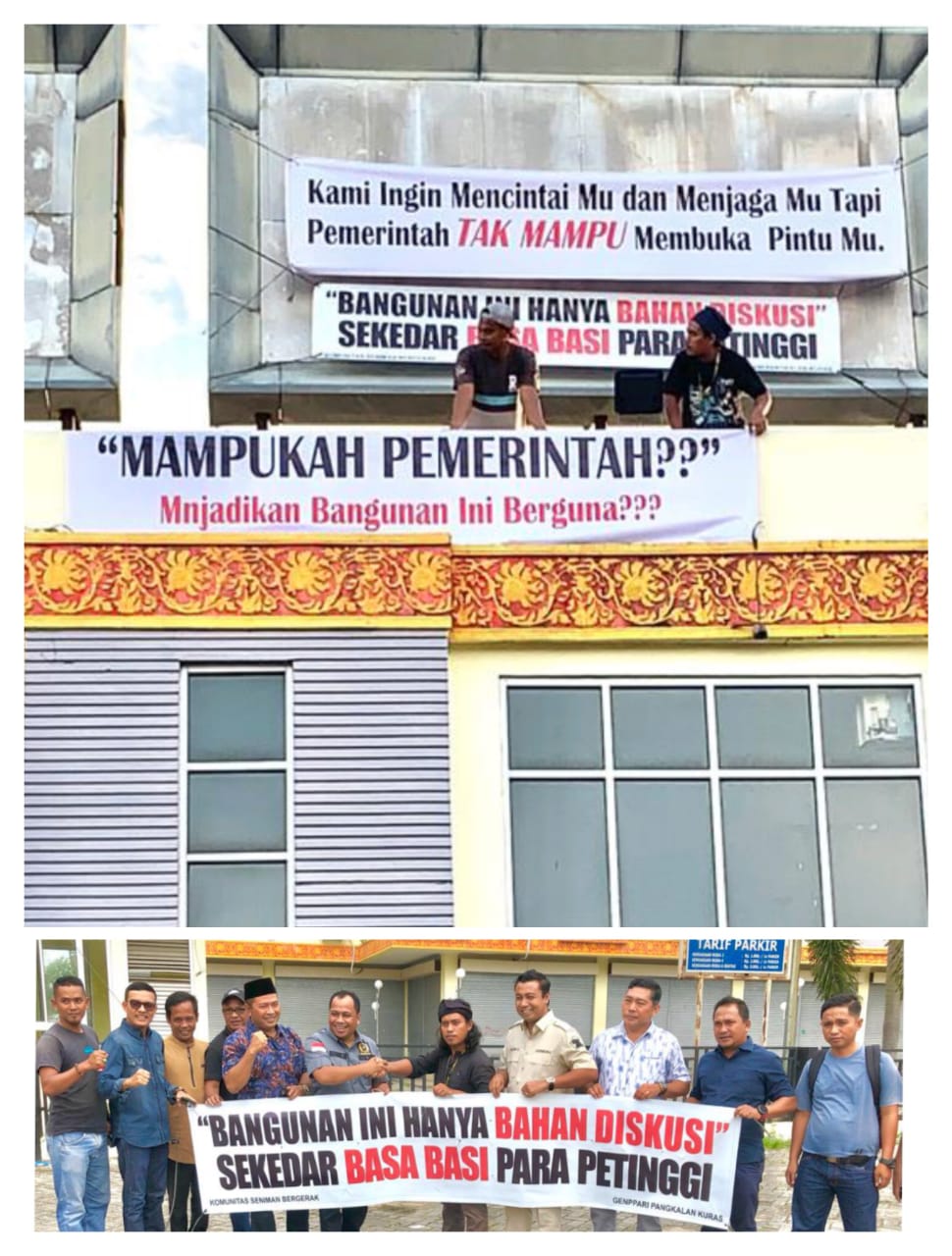 Spanduk Dilepas Pemuda Tuding Pemda Pelalawan Anti Kritik Spanduk Dilepas Pemuda Tuding Pemda Pelalawan Anti Kritiki