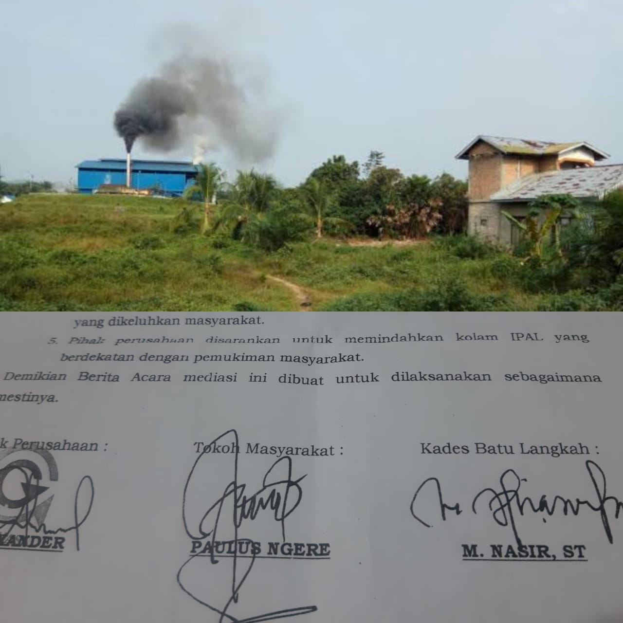Kolam Ipal Dekat Pemukiman Belum Dipindahkan, PT. Giga Putra Perkasa Langgar Kesepakatan Masyarakat Kolam Ipal Dekat Pemukiman Belum Dipindahkan, PT. Giga Putra Perkasa Langgar Kesepakatan Masyarakati