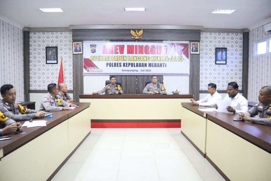 Polres Meranti Gelar Anev Minggu Pertama Operasi Patuh Lancang Kuning Polres Meranti Gelar Anev Minggu Pertama Operasi Patuh Lancang Kuningi