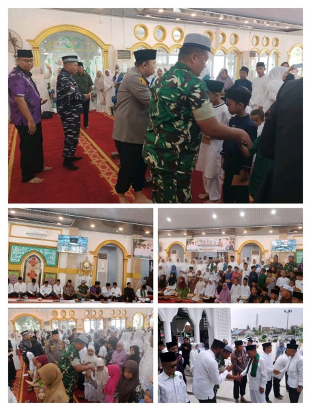 Pasi Pers Kapten Inf Dedi Arman Wakili Dandim 0321/Rohil Hadiri Tabligh Akbar 1 Muharram 1448 H di Masjid Agung Al-Ikhlas