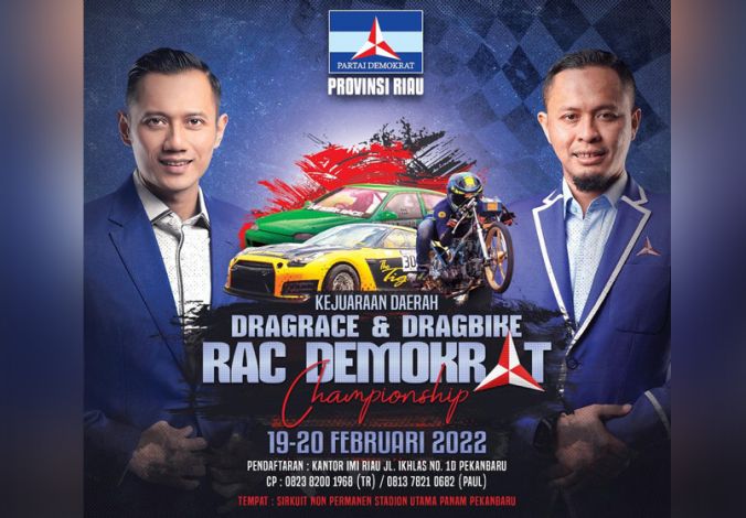 Demokrat Riau Gelar Kejurda Drag Race dan Drag Bike Demokrat Riau Gelar Kejurda Drag Race dan Drag Bikei
