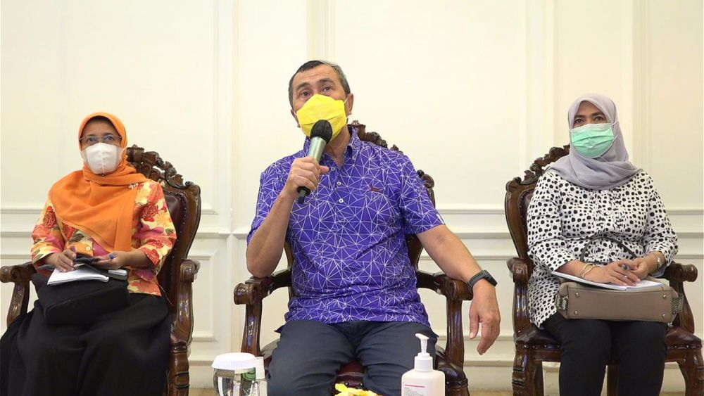 Gubri Hadiri Rakor Pelaksanaan Vaksinasi IDI Wilayah Riau