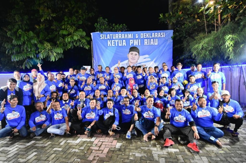 Zulmansyah Sekedang Deklarasikan Diri Maju Kembali Jadi Ketua PWI Riaui