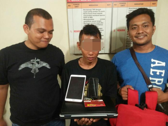 Aparat Polsek Siak Hulu Tangkap Tersangka Curat di Ujung Tanjung