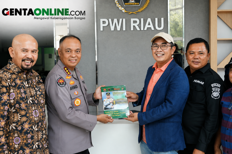 Kabid Humas Polda Riau Silaturahmi ke PWI, Perkuat Sinergitas Penyampaian Informasi kepada Masyarakat  