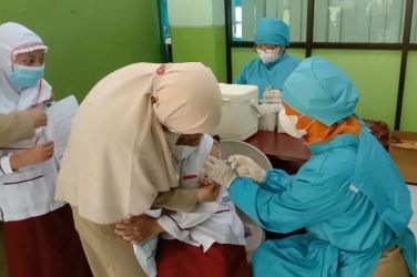 Vaksinasi Anak di Kota Pekanbaru sudah 32 Persen Vaksinasi Anak di Kota Pekanbaru sudah 32 Perseni