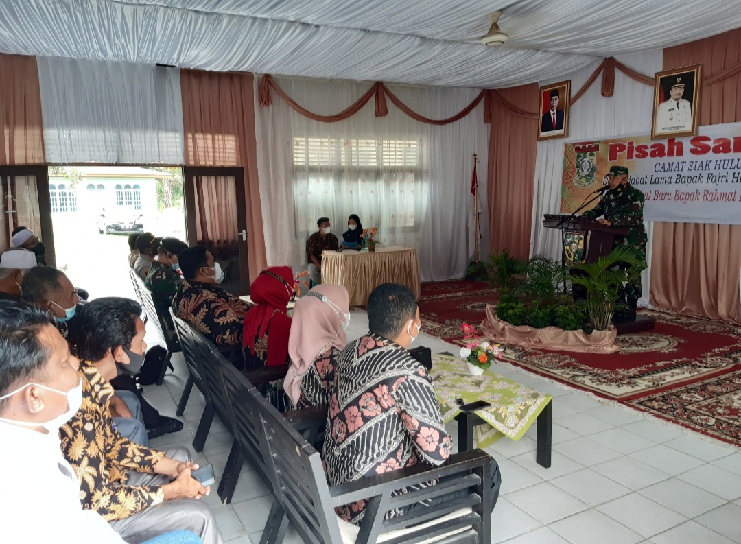 Danramil 06 Siak Hulu Hadiri Acara Pisah Sambut Camat Siak Hulu Danramil 06 Siak Hulu Hadiri Acara Pisah Sambut Camat Siak Hului
