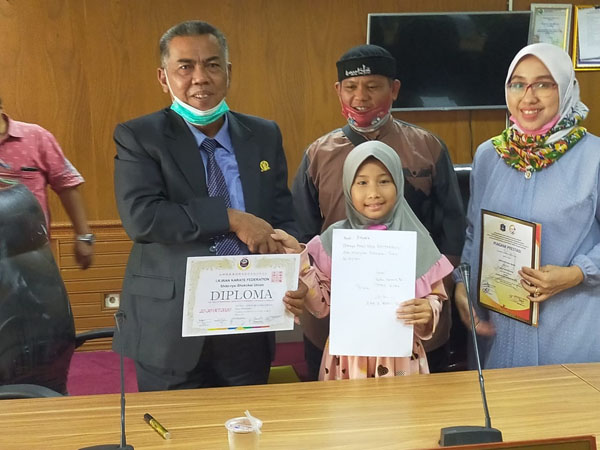 Bertemu Ketua Komisi V,  Karateka Aisha Dapat Dorongan Semangati