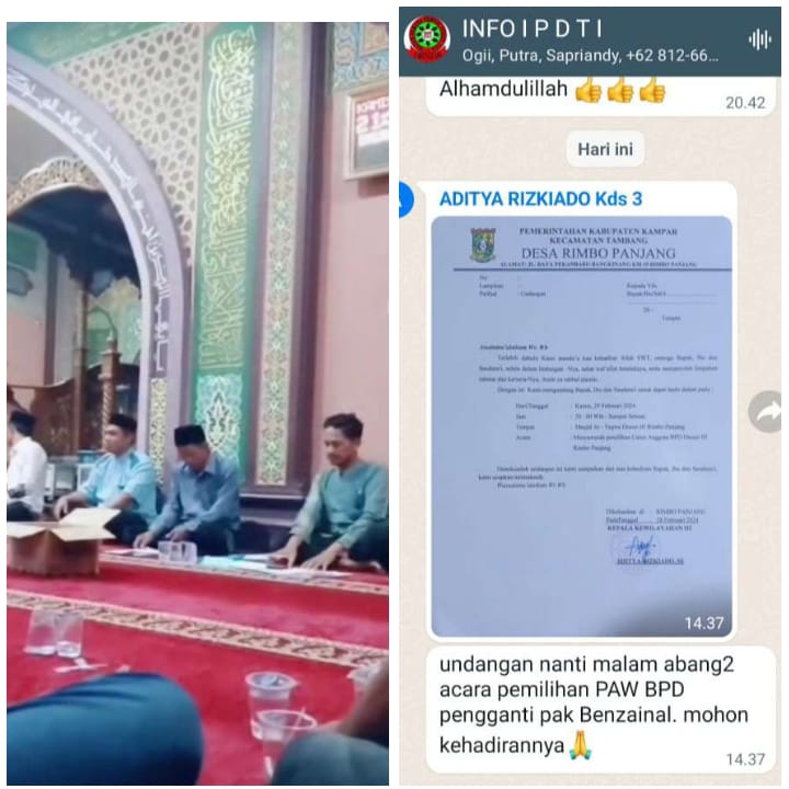 Pemilihan Anggota BPD di Rimbo Panjang Kacau Balau,Pemuda Dan Tokoh Masyarakat:Jika Dilanjutkan Kita Demo Pemilihan Anggota BPD di Rimbo Panjang Kacau Balau,Pemuda Dan Tokoh Masyarakat:Jika Dilanjutkan Kita Demoi