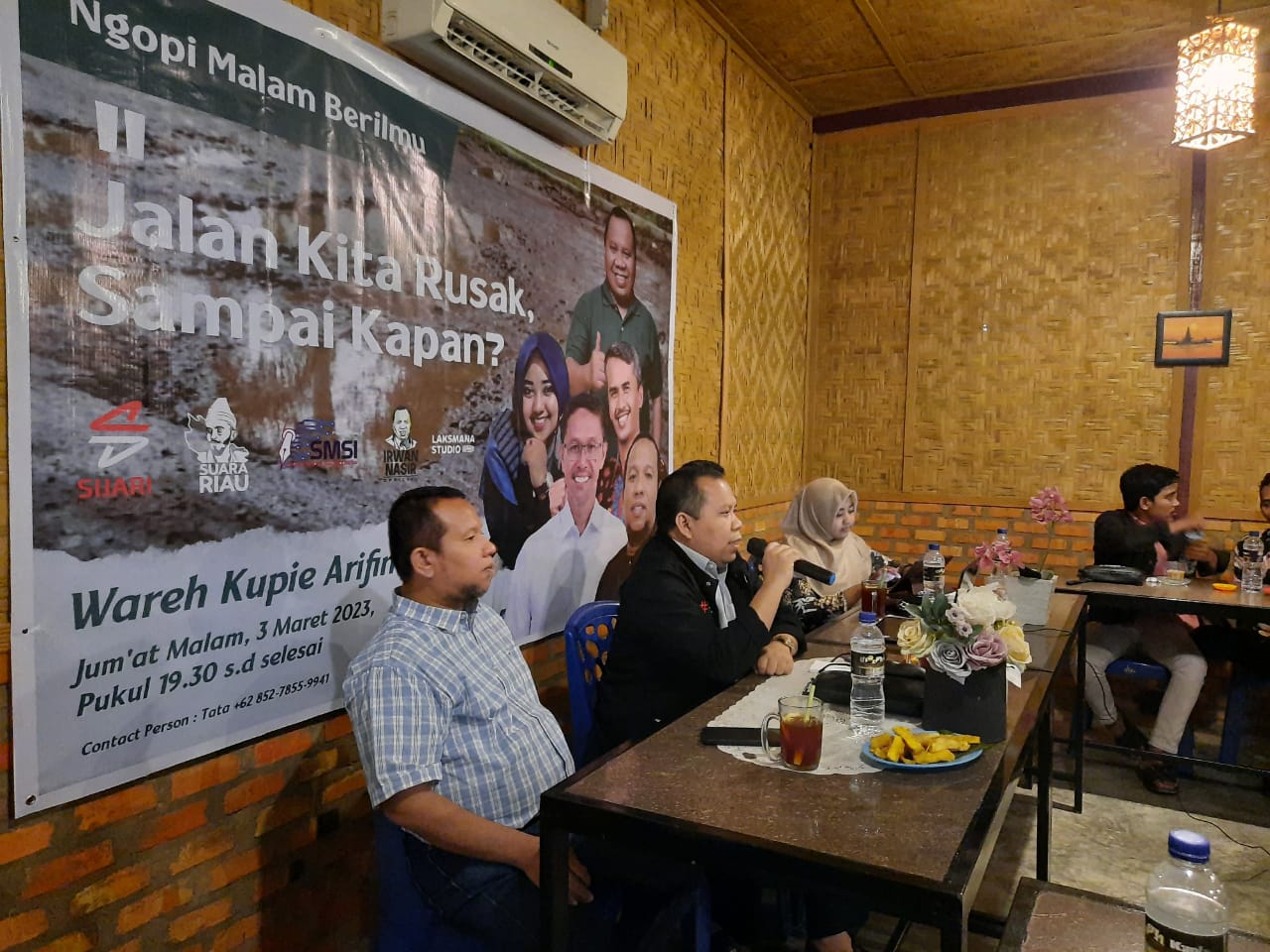 Jalan Riau Banyak Rusak, Diskusi Sijari dan WAG Suara Riau Bongkar Persoalan