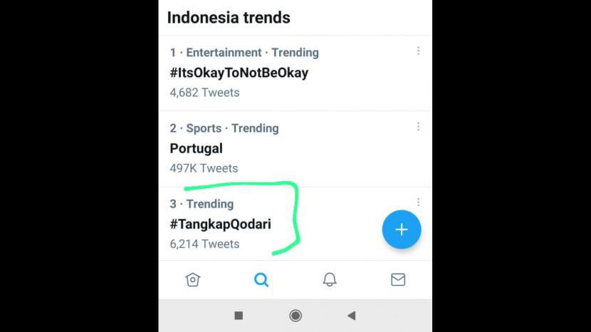 Seknas Jokpro, Tagar #TangkapQodari jadi Trending Topik Seknas Jokpro, Tagar #TangkapQodari jadi Trending Topiki