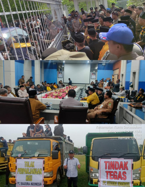 Ratusan Masyarakat Kota Lama Demo Bupati Rohul, Tolak Perpanjangan HGU PT. Ekadura Indonesia ! Ratusan Masyarakat Kota Lama Demo Bupati Rohul, Tolak Perpanjangan HGU PT. Ekadura Indonesia !i