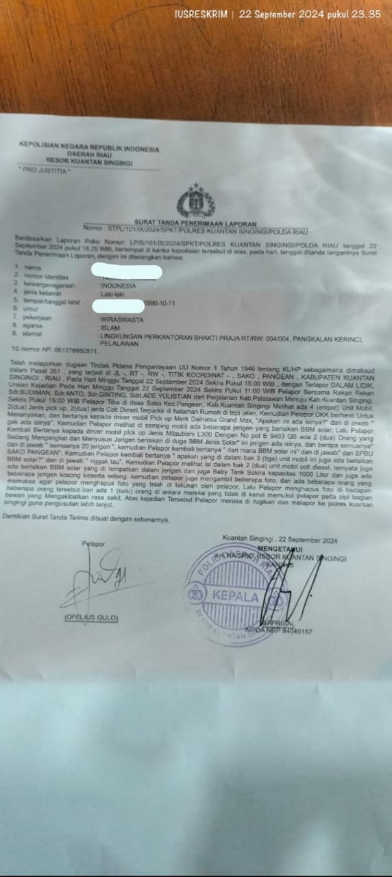 Konfirmasi Athia, Tegas Kasat Reskrim dan Kapolres Tetap Ditindaklanjuti Laporan Tersebut. Konfirmasi Athia, Tegas Kasat Reskrim dan Kapolres Tetap Ditindaklanjuti Laporan Tersebut.i