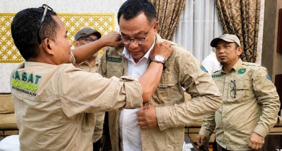 Chomel Sambut Menteri LH, Siap Perkuat Pengawasan Lingkungan di Riaui
