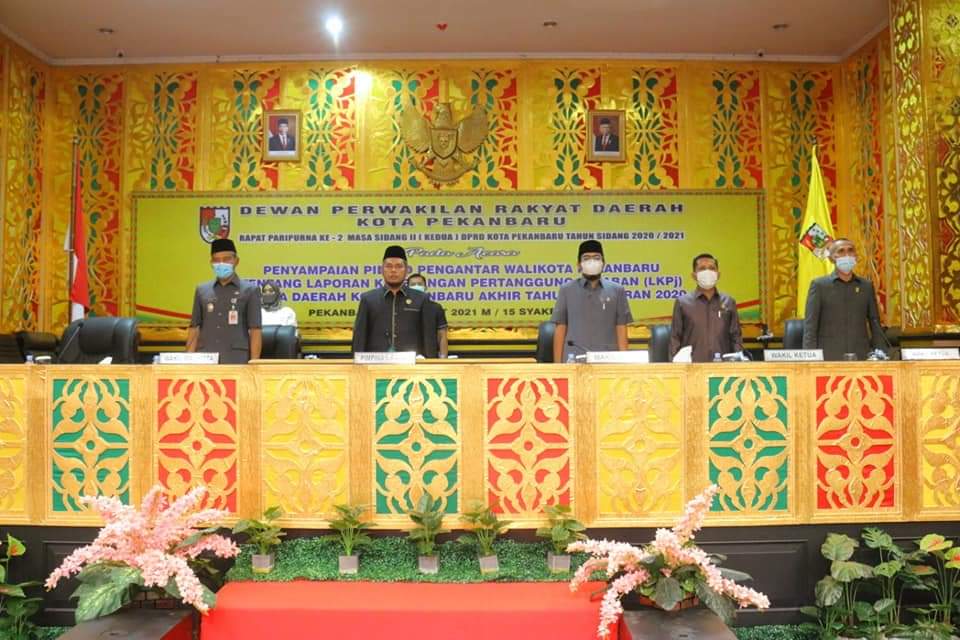 Paripurna LKPj Walikota Pekanbaru Tahun 2020, PAD Turun Drastis Disorot DPRD Pekanbaru Paripurna LKPj Walikota Pekanbaru Tahun 2020, PAD Turun Drastis Disorot DPRD Pekanbarui