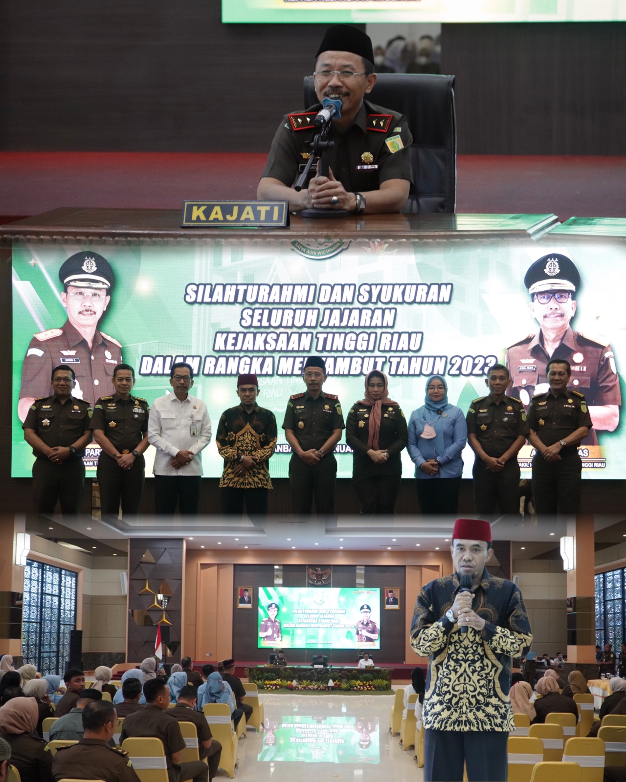 SILATURAHMI DAN SYUKURAN SELURUH JAJARAN KEJAKSAAN TINGGI RIAU DALAM RANGKA MENYAMBUT TAHUN 2023 SILATURAHMI DAN SYUKURAN SELURUH JAJARAN KEJAKSAAN TINGGI RIAU DALAM RANGKA MENYAMBUT TAHUN 2023i