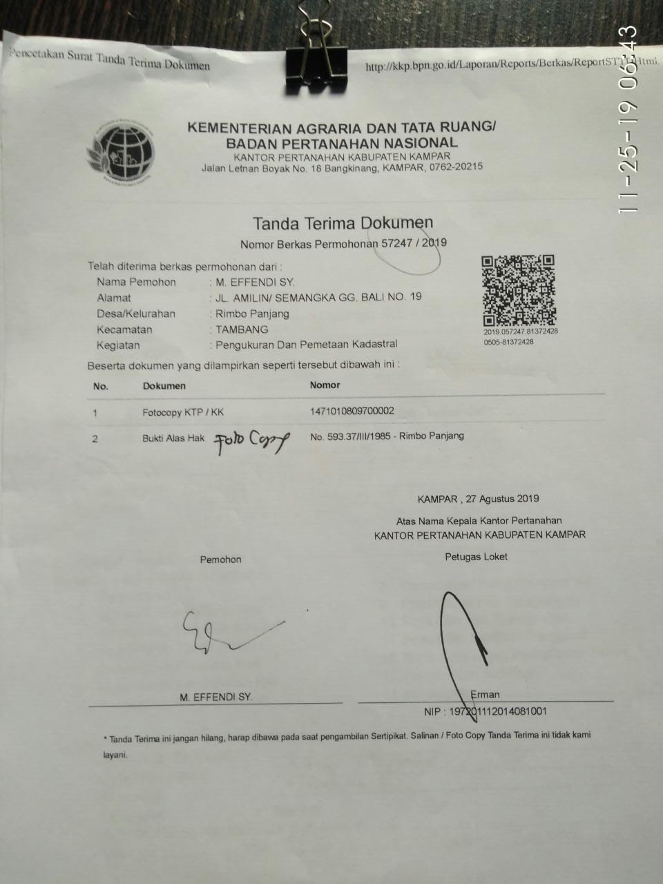 Warga Dipersulit Mengurus Sertifikat di BPN Kampar Warga Dipersulit Mengurus Sertifikat di BPN Kampari