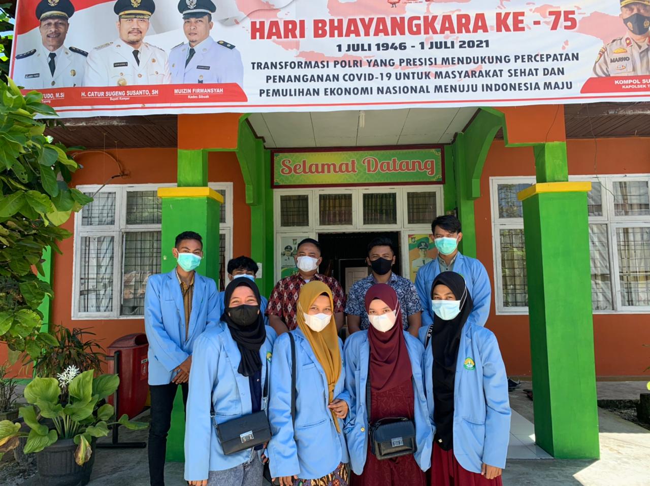 Pengabdian Tim Kukerta Universitas Riau Cegah Penyebaran Covid 19 di Desa Sibuak Tapungi