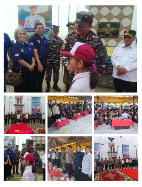 TNI AL Kodaeral I Turun ke Pulau Halang, Gelar Bakti Sosial Kesehatan Gratis untuk Warga Pesisir Rohili