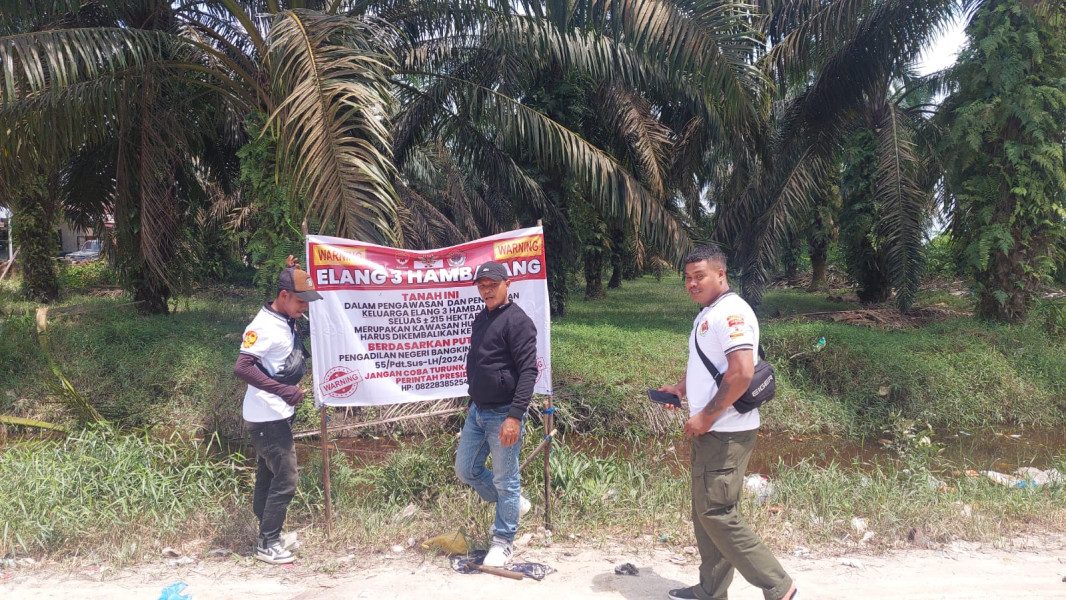 Tim Elang 3 Hambalang Ambil Alih Lahan Kebun Sawit Ilegal di Kampar, Desak Polda Riau Buru Ramli