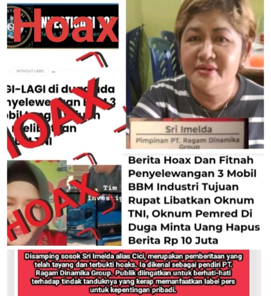 Borok Oknum Wartawati Terbongkar: Cici Sri Imelda Diduga Dalang Hoaks, Pemerasan, dan Melakukan Pencemaran Nama Baik Oknum TNI