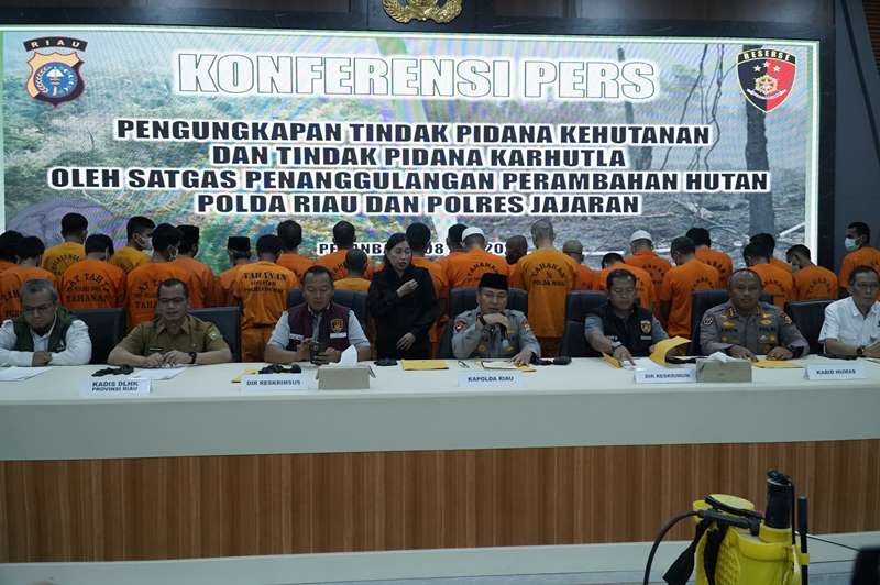 Polda Riau Tangkap Pemodal dan Penggarap 143 Hektare Hutan di Rohul untuk Kebun Sawit