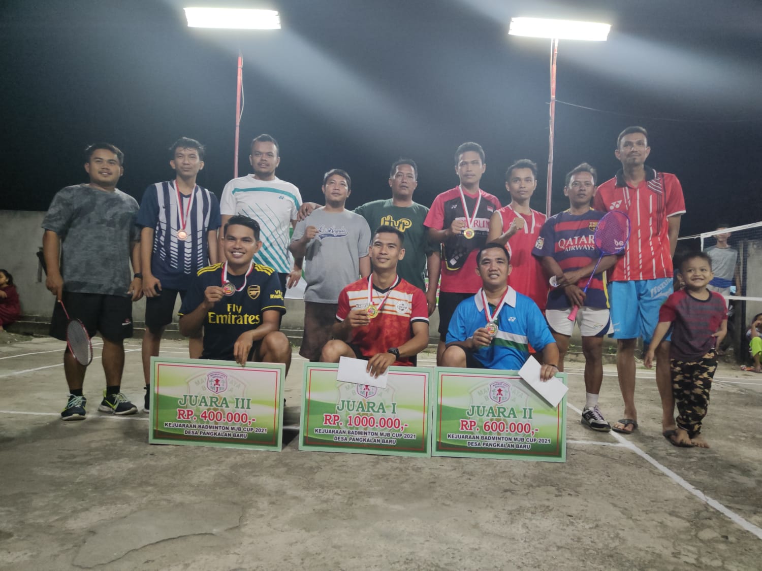 Kelompok Tani MJB Pangkalan Baru Gelar Turnamen Badminton Hadiah Jutaan Rupiah