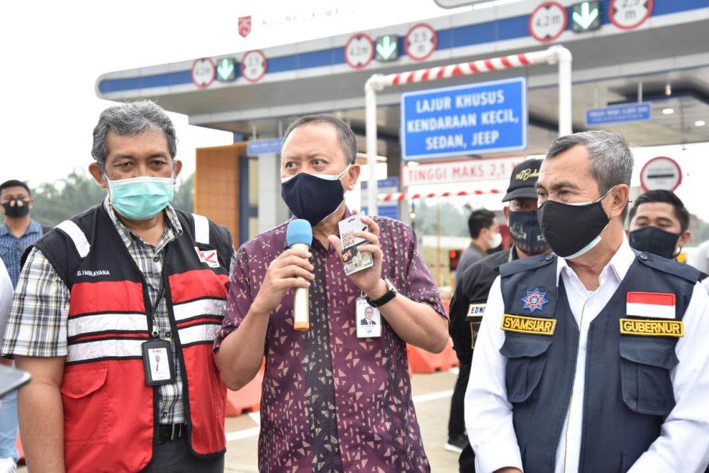Masuk Jalan Tol Pekanbaru-Dumai Wajib Gunakan Kartu e-money Masuk Jalan Tol Pekanbaru-Dumai Wajib Gunakan Kartu e-moneyi