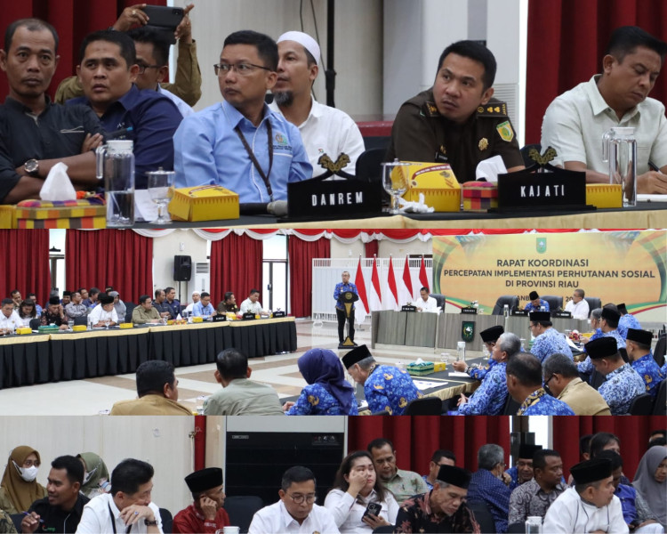 Koordinator Bidang Perdata & Tata Usaha Negara dan Kepala Seksi Ekonomi & Keuangan Bidang Intelijen Kejaksaan Tinggi Riau Hadiri Rapat Koordinasi Percepatan Implementasi Perhutanan Sosial di Provinsi Riau Koordinator Bidang Perdata & Tata Usaha Negara dan Kepala Seksi Ekonomi & Keuangan Bidang Intelijen Kejaksaan Tinggi Riau Hadiri Rapat Koordinasi Percepatan Implementasi Perhutanan Sosial di Provinsi Riaui