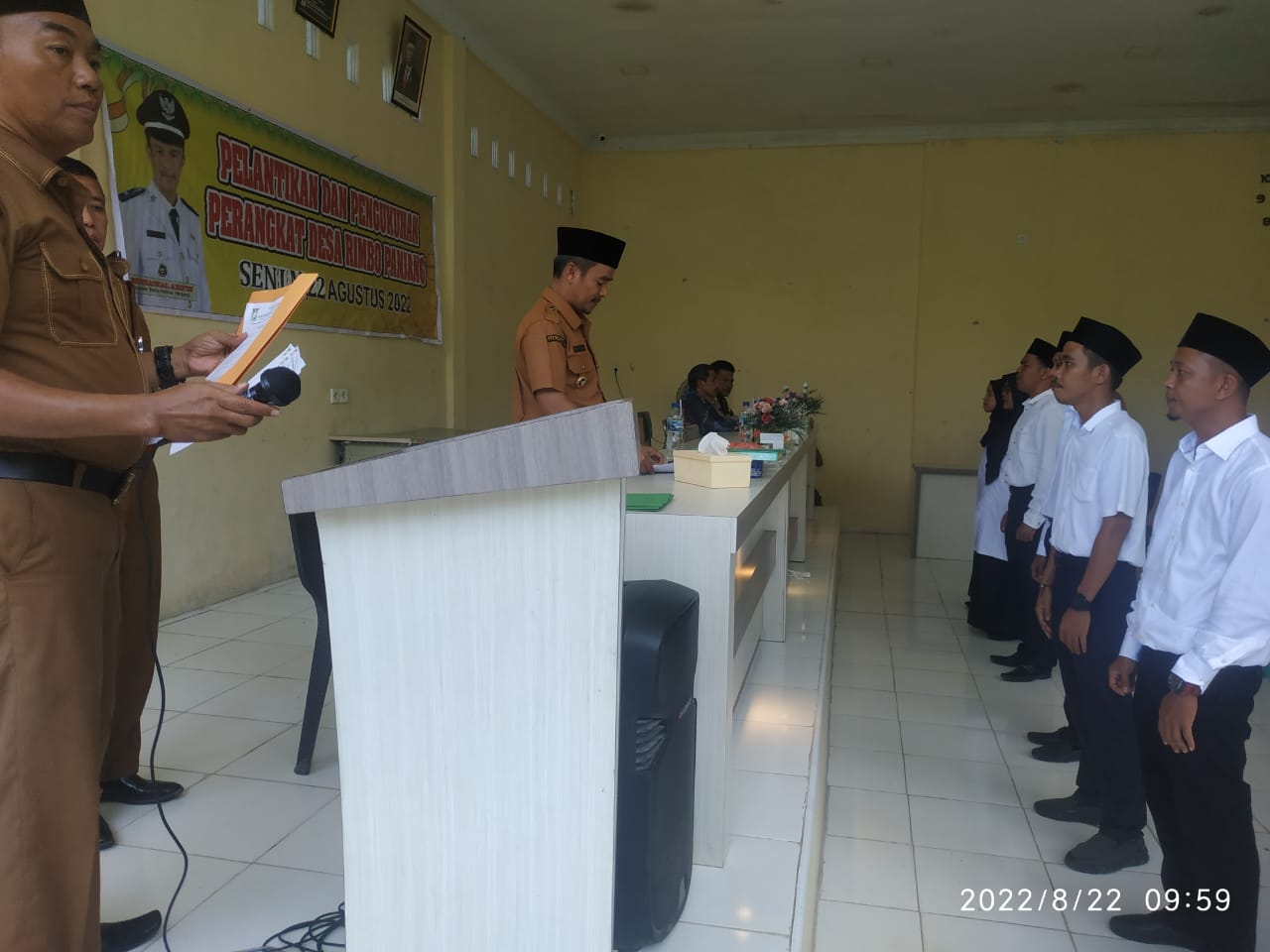 Pelantikan Perangkat Desa Rimbo Panjang Berjalan Sukses. Pelantikan Perangkat Desa Rimbo Panjang Berjalan Sukses.i