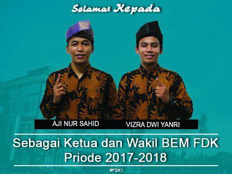 Wakilnya Terpilih Pimpin BEM FDK, Ketum Perhumas Muda Riau Ucapkan Selamati