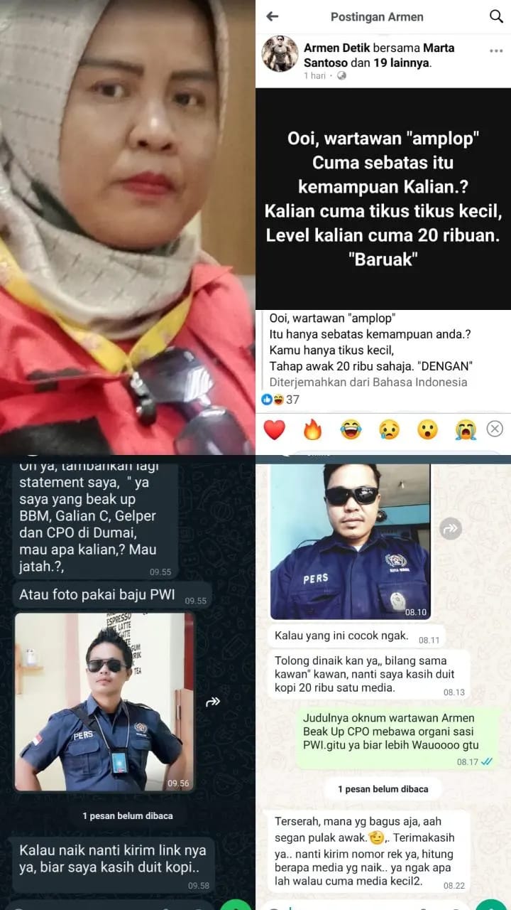 Kecam Tindakan Oknum Wartawan PWI ini, Beking Gudang CPO Ilegal Sampai Bilang Wartawan Baruak Kecam Tindakan Oknum Wartawan PWI ini, Beking Gudang CPO Ilegal Sampai Bilang Wartawan Baruaki