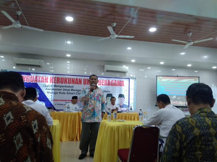 Bakesbangpol Pekanbaru Gelar Sosialisasi Penguatan Kerukunan Umat Beragamai