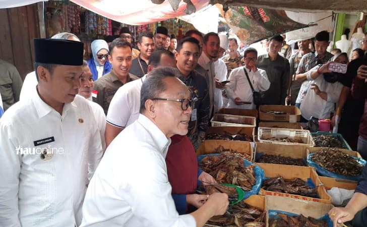 Menteri Perdagangan Kunjungi Pasar Palapa Pekanbaru Menteri Perdagangan Kunjungi Pasar Palapa Pekanbarui