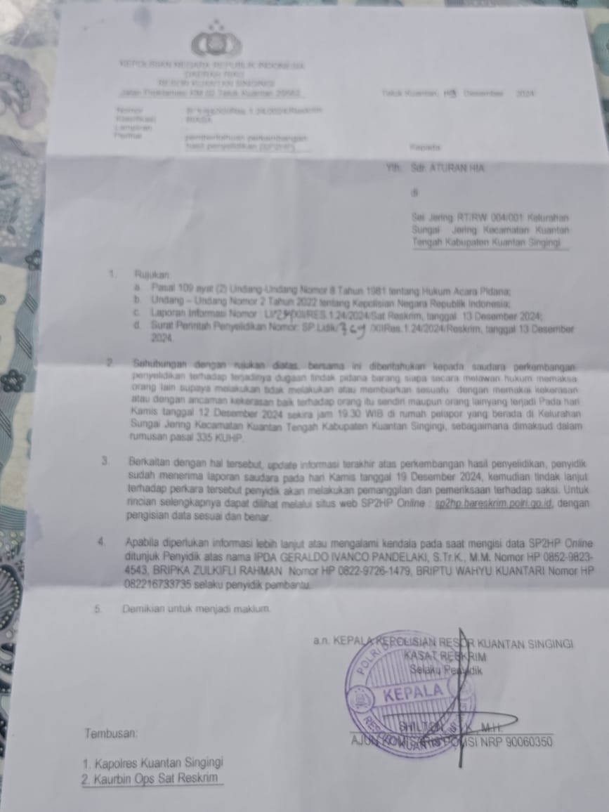Mengungkap Ancaman terhadap Kebebasan Pers: Kasus Pengancaman Jurnalis di Kuantan Singingi Mengungkap Ancaman terhadap Kebebasan Pers: Kasus Pengancaman Jurnalis di Kuantan Singingii