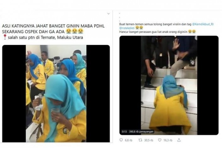 Viral, Di Universitas Khairun Ospek Maba Jalan Jongkok dan Minum Bekas Air Ludah Viral, Di Universitas Khairun Ospek Maba Jalan Jongkok dan Minum Bekas Air Ludahi