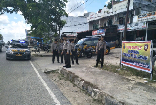 Polres Pelalawan Siagakan Pos Mobile di Area Rawan Kejahatani